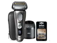 Braun Series 9 Pro 9465Cc, Folierakapparat, Svart, Silver, Batteri, Litium-Ion (Li-Ion), 60 Min, 5 Min