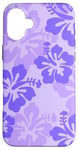 iPhone 16 Plus Cute Purple Hibiscus Tropical Floral Hawaiian Flowers Island Case