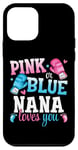 iPhone 12 mini Pink Or Blue Nana Loves You Boxing Gender Reveal Party Case