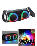 ENCEINTE SONO PORTABLE PARTY BLUETOOTH 20W MOBILE USB TWS LED RGB MSD RADIO FM