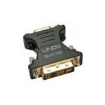 Lindy - 41199 Adaptateur de câble vga dvi-i Noir, Or - Adaptateur de câble (vga, dvi-i, Femelle/Femelle, Noir, Or)