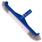 POOLAZA Brosse de Piscine de 44,5 cm pour Nettoyer Les Murs de Piscine, Poils en Nylon de qualité supérieure avec Clip EZ, extrémités incurvées Haute efficacité