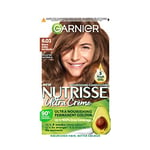 Garnier Nutrisse Creme Blonde Hair Dye Permanent, Up to 100 percent Grey Hair Coverage, 90 percent Natural origin formula, No Ammonia with 5 Oils, 6.03 Natural Golden Dark Blonde, 75 ml