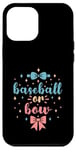 Coque pour iPhone 12 Pro Max Baseball or Bow Sexe Révéler Future Parent Papa Maman