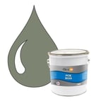 POK BOIS : Peinture Bois glycéro microporeuse intérieur extérieur 2,5L - RAL 7033 Gris ciment