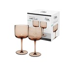 Villeroy & Boch - Like Clay Verre À Vin, Ensemble De 2 Pcs, Verre Coloré Marron, Contenance 270 Ml