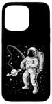 Coque pour iPhone 15 Pro Max Funny Planet Astronaute Galaxie Espace Astronaute Pêche