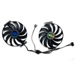 Ventilateur de remplacement de carte de fouille,ventilateur pour ASUS GeForce RTX3060 3060ti 3070 DUAL OC,T129215SU, - Type a pair of fans