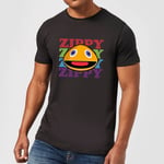 Rainbow Zippy Club Men's T-Shirt - Black - XXL - Black