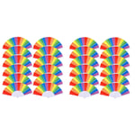 20 Pack  Folding Fans , Hand Held Pride Fan Gay Pride LGBT Fans for Parties4871