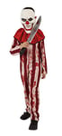 Rubies - Déguisement Clown rayé Rouge et Blanc - Halloween, Adolescent, S8645TW, Taille Unique 11 à 13 Ans