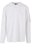 Urban Classics Men's Sleeve Pocket Longsleeve T-Shirt, White, 3XL