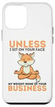 Coque pour iPhone 12 mini À moins que je ne m'assoie sur ton visage, sensibilisation à l'audace, lis Fox Foxes