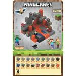 Minecraft byggklossar, inklusive 143 sexsidiga magnetiska leksaker med 4 dockor (Mine Adventure) Mine Adventure