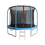 Viking Choice - Trampoline - 305 cm - avec filet de sécurité et échelle - bleu