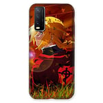 Coque pour Vivo Y20S Manga Fullmetal Alchemist Rouge