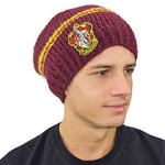 Cinereplicas - Harry Potter - Bonnet Tombant - Licence Officielle - Maison Gryffondor - Rouge Bordeaux