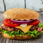 Big Al's Frozen Flame Cooked Burgers 4oz - 2x24