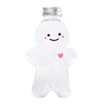 500ML Pepparkakor Man Flaska Björn Form Plast Dryck Cup Chris Transparent Bottle