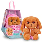 BABY PAWS Sleeping Puppies - Cocker An Interactive Plush Puppy Which Makes Sounds, Opens and Closes Its Eyes, and Has A Bag To Take The Puppy Around with You - Gift for Girls and Boys +18 Months