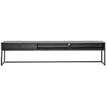 Nordic Furniture Group Regal mediabänk svartlackad askfanér 180 cm