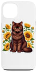 iPhone 13 Sunflowers York Chocolate Cat Case