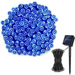 (Sininen) Solar String Fairy Light LED Vedenpitävä Outdoor Garland Solar Power Street Lamp Festoon Joulujuhla puutarhan sisustukseen