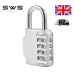 4 Digit Combination Padlock Heavy Duty Outdoor Lock Gym Travel Luggage Locker