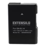 Battery for Nikon EN-EL14 1100mAh