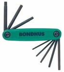 Bondhus Torx Fold Up Key Set T9 to T40 for disc brakes and suspension forks