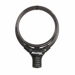 Antivol velo - trottinette cable a combinaison masterlock diam 12 mm l 90 cm noi