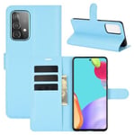 Galaxy A52S 5G      Pu Wallet Case    [Lightblue]