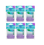 6 x Tepe Interdental Brushes Brush 1.1mm Size 6 Purple (Pack of 6 Brushes)