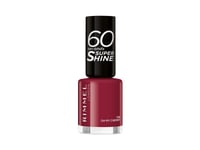 Rimmel 60 Seconds Super Shine, Burgundisk, Oh My Cherry, Färgande, 1 Styck, Glansigt, Flaska