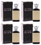 4 x Midnight Black Women's Perfume Eau de parfum Women's Fragrance EDP 400ml New
