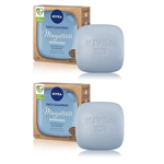 2 x 75g NIVEA Face Cleansing Magic Bar Refreshing Almond Oil & Blueberry Vegan