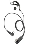 Casque d'écoute à pince en forme de RISENKE-G,écouteur pour Motorola,CP200,CP200D,CP185,DTR650,PR400,EP450,CLS1110,CT450,talkie-walkie,2 broches - Type Black