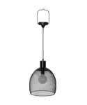 Sunlight hengende solcelle-lampe, diameter 29 cm, Sort