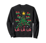 Christmas Tree Music Notes Musical Christmas Carols Fa La La Sweatshirt