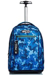 Appack Big Trolley, Yuzer, Blue, 2 in 1 Shoulder Straps for Backpack, School & Travel Use