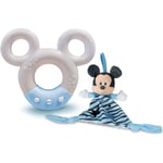 Clementoni - 17397 - Projecteur Disney Baby Mickey - veilleuse Musicale et Lumineuse - Peluche Lavable en Machine, 0 Mois et Plus