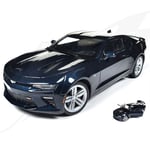 FR- Auto World CHEVY CAMARO SS 2016 METALLIC DARK BLUE 50th ANNIVERSARY - AW239