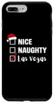 Coque pour iPhone 7 Plus/8 Plus Nice Naughty Las Vegas - Père Noël amusant jeu de Noël