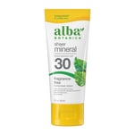 Mineral Sunscreen 3 Oz (Fragrance Free SPF 30) By Alba Botanica