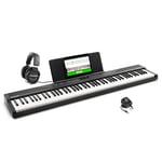 Alesis Recital Play and HDH40-88 Key Keyboard Piano with Speakers, Piano Lessons, and Over Ear Headphones with 9 ft Cable