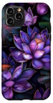 iPhone 11 Pro Purple Lotus Flowers Beautiful Floral Flower Case