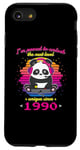 Coque pour iPhone SE (2020) / 7 / 8 Né en 1990 Anniversaire Fun Panda Gaming Unlock The Next Level