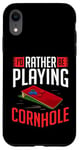 Coque pour iPhone XR Jeu de cornhole amusant lancer compétition sportive