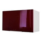 Berlioz Creations CH6HD Meuble Haut de Cuisine sur-Hotte Bordeaux Haute Brillance 60 x 34 x 35 cm