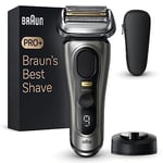 Braun Series 9 PRO+ 9515s, Rasoir Électrique Pour Homme, 5 Éléments De Rasage, Tondeuse De Précision Intégrée, Base De Recharge, Étanche, 60 Min D'autonomie, Fabriqué En Allemagne, Graphite